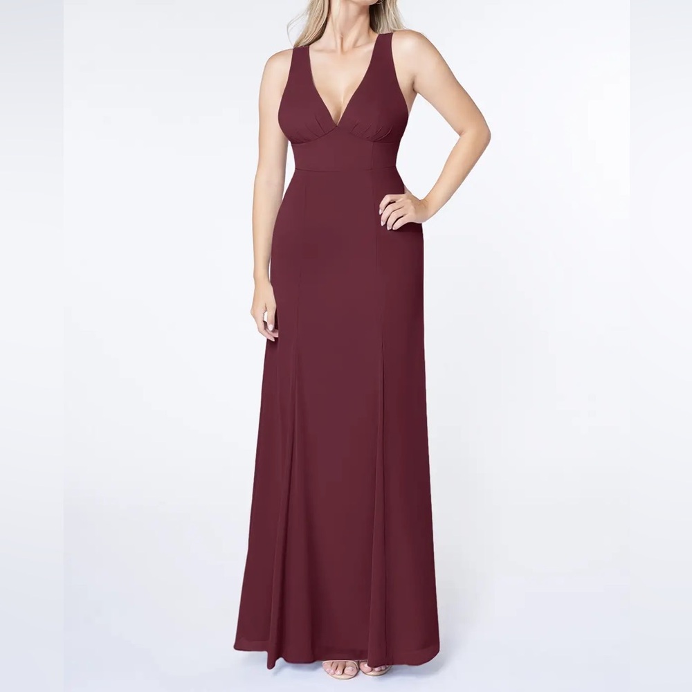 NWT Azazie Christiana Dress in Cabernet | Size: A10